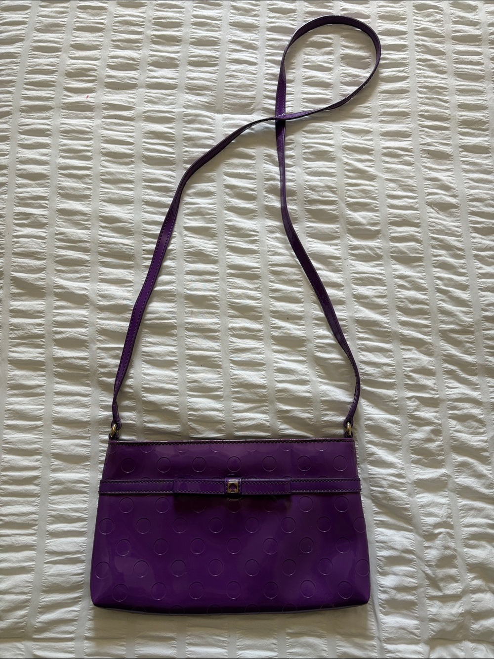 KATE SPADE Camellia Street Amy Patent Leather Small Designer Crossbody